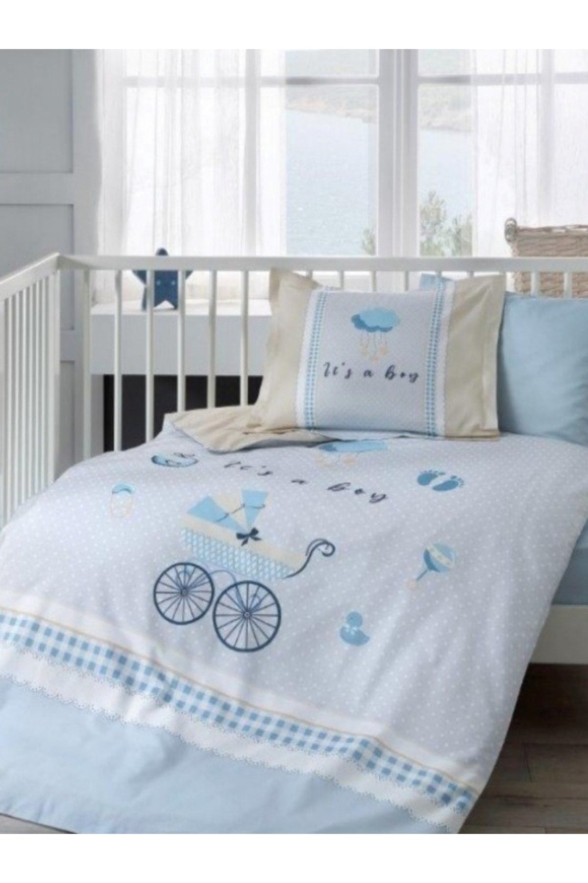 Ranforce Baby Duvet Cover Set Jouets Blue