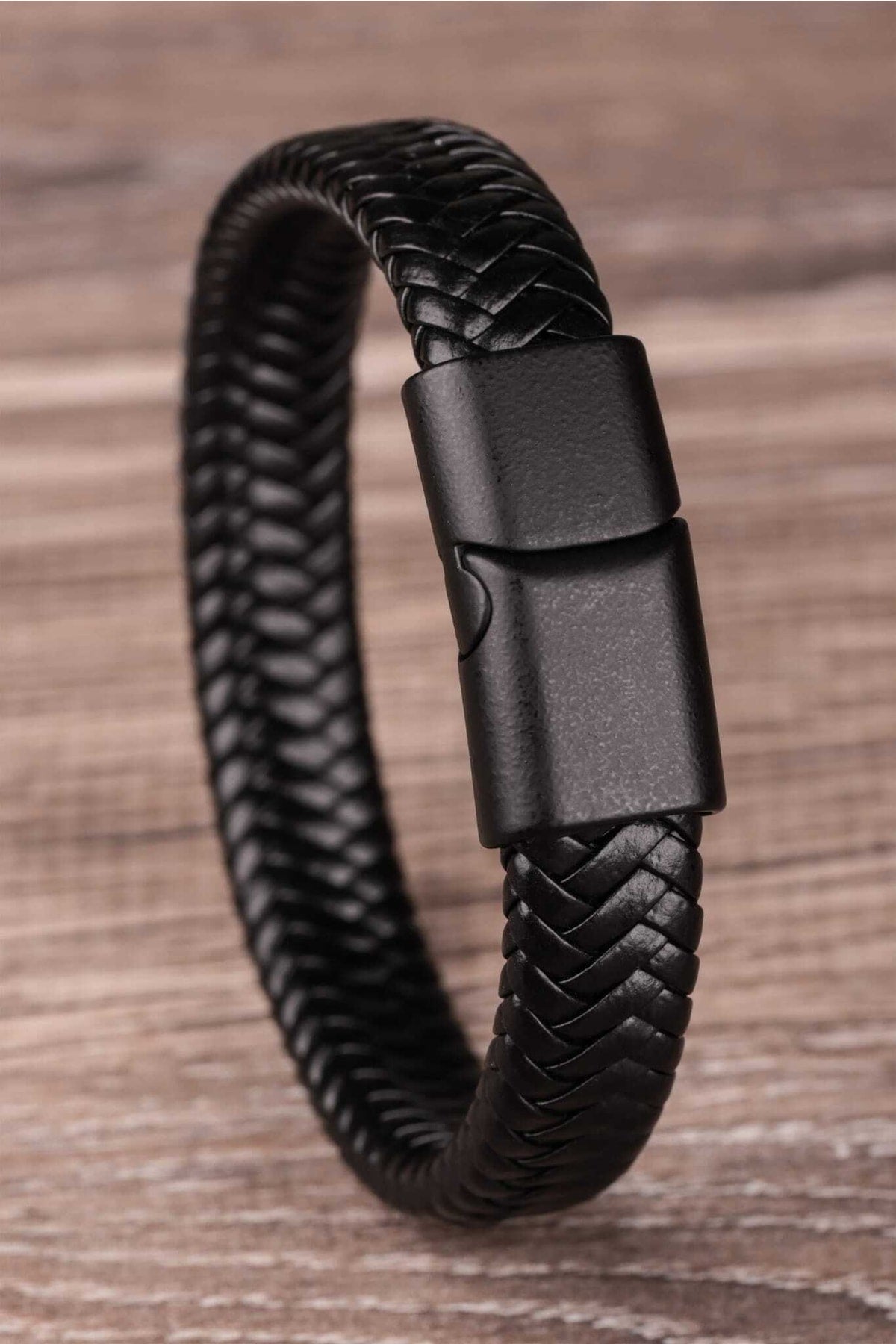 Magnet Vegan Leather Men'S Bracelet
