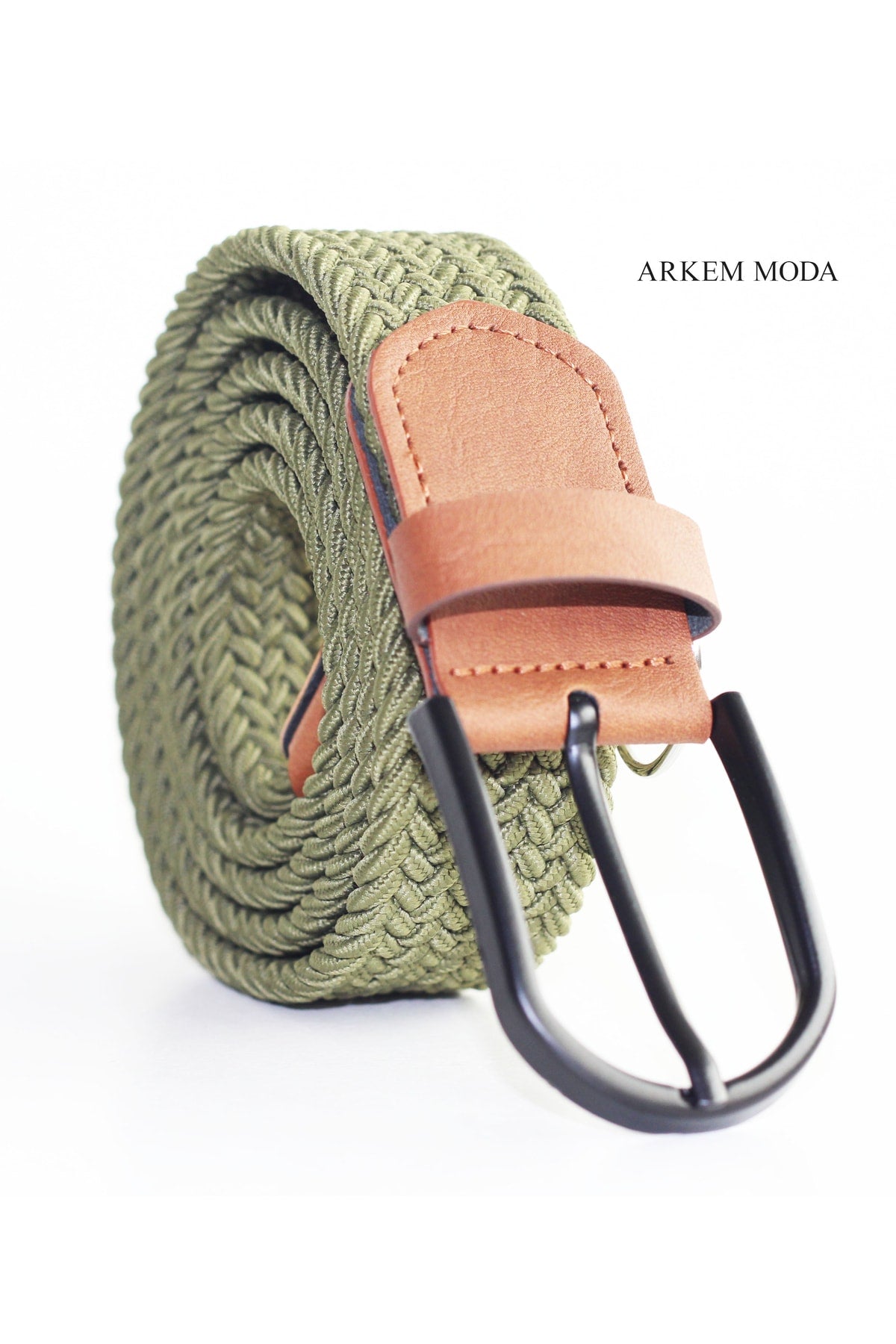 Braided Elastic Belt Jeans, Jeans, Shorts Khaki Men'S Belt 3,5 Cm