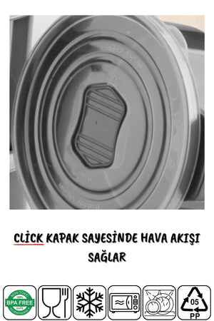 Storage Container Set That Can Be Used In Microwave And Difriz. Round 12 Anthracite