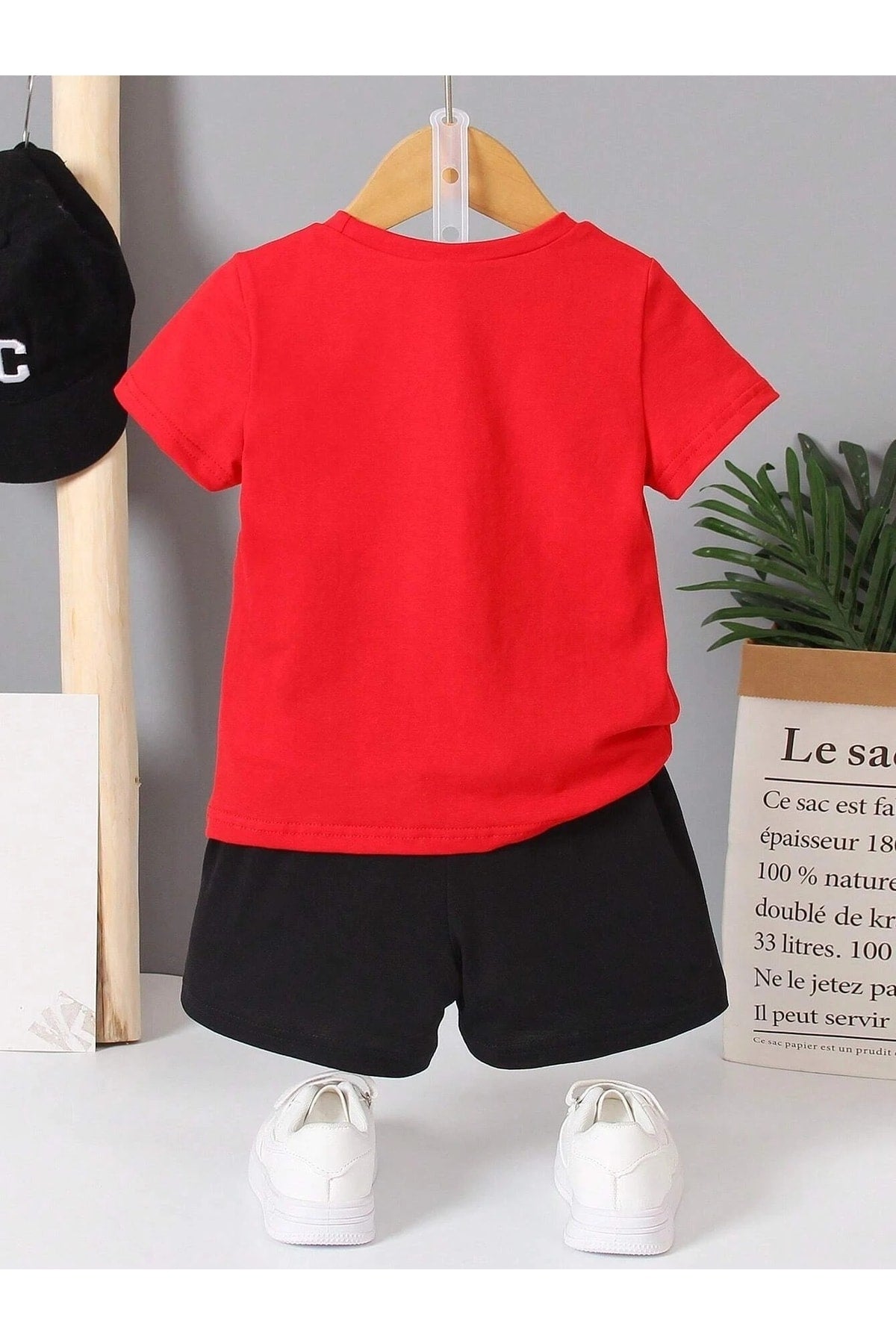 Boys Tiger Pattern T-Shirt And Shorts Set