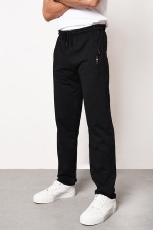 Multicolor Men'S Zipper Pocket Embroidery Detailed Straight Leg Casual Fit 4-Pack Of Sweatpants