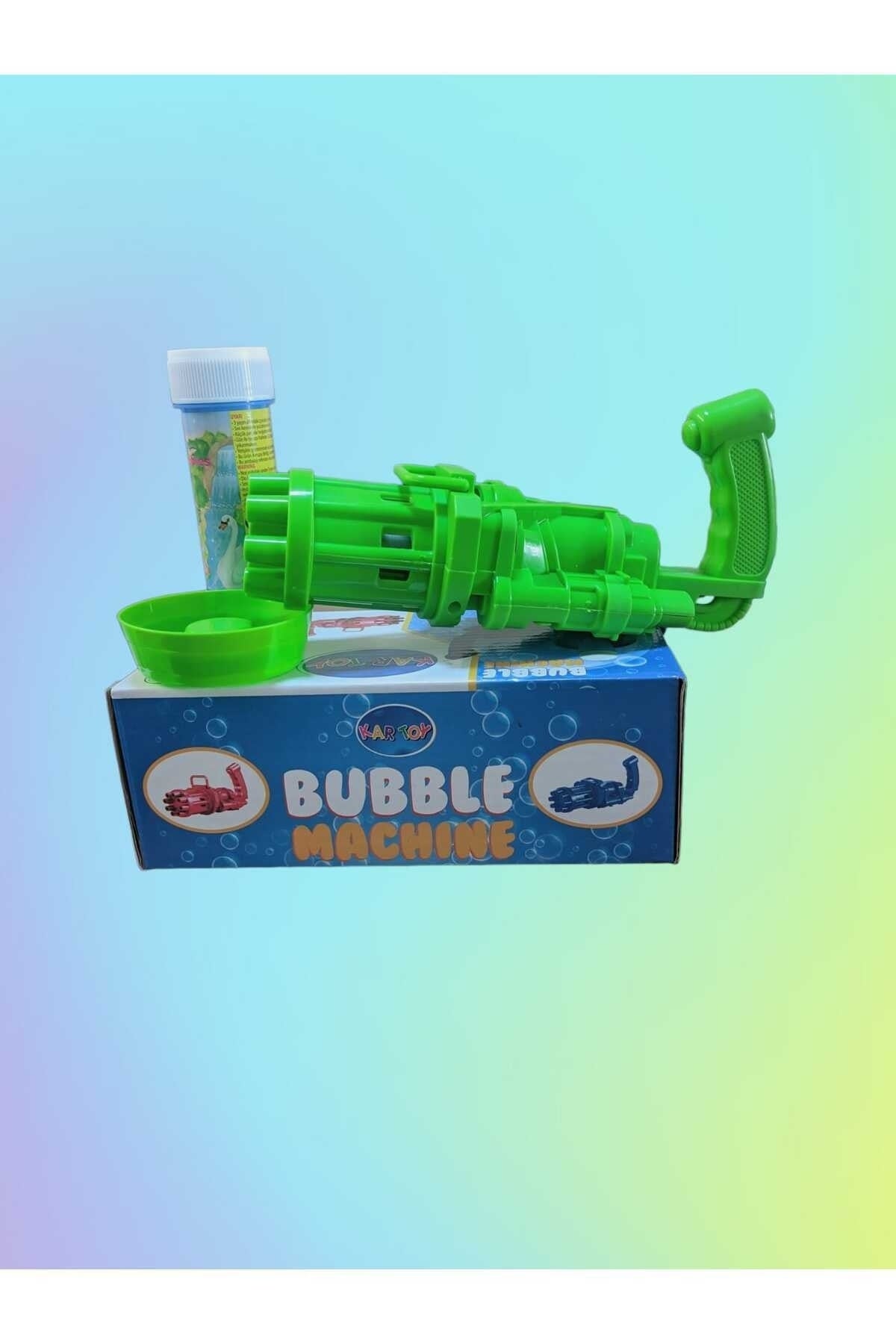 Battery Operated Foam Toy Bubble Foam Machine Gun Bubble Machine + 50 Ml Bubble Liquid
