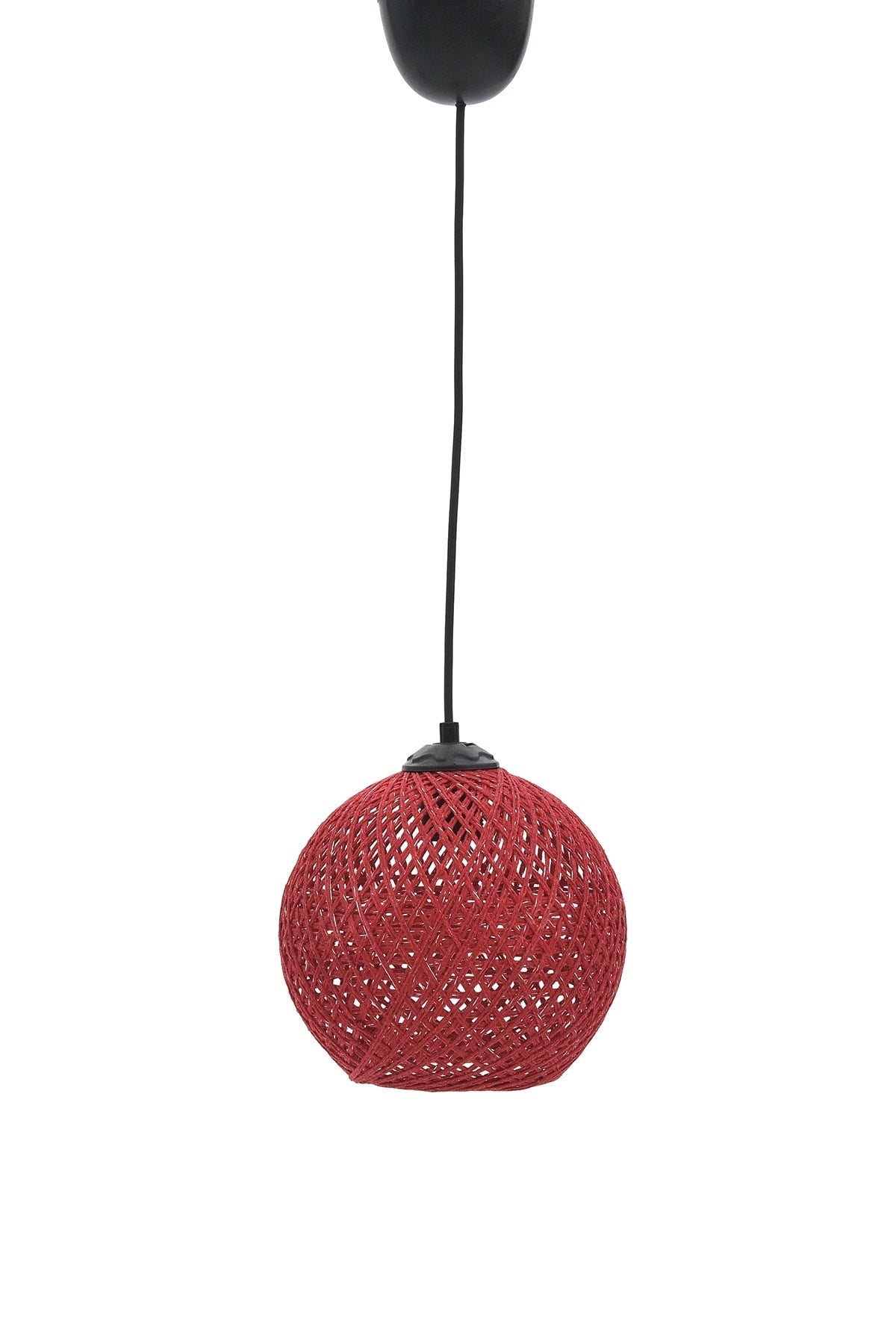 Balle Red Pendant Lamp Ball Chandelier Black Cable