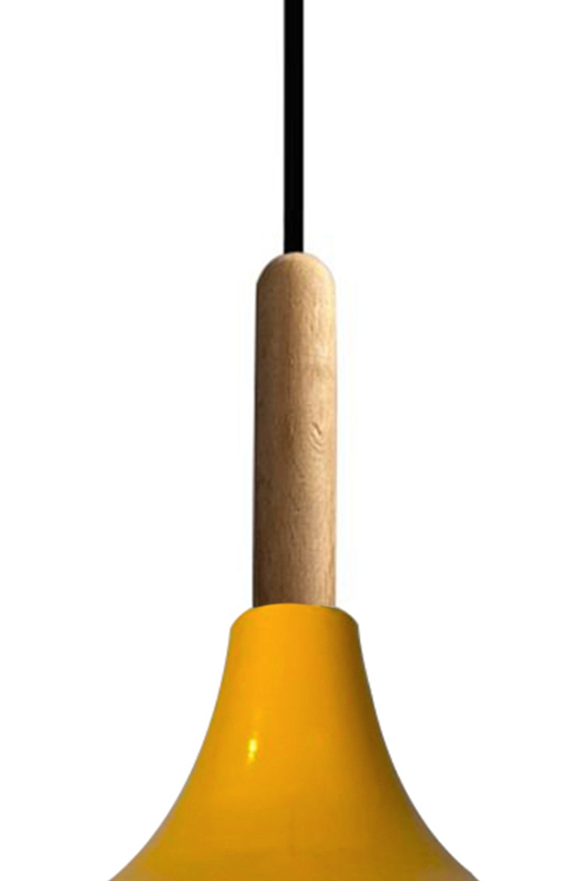 Yellow Champion Wooden Single Chandelier Pendant Lamp Living Room Kitchen Cafe Boutique Lamp Lighting Chandeliers