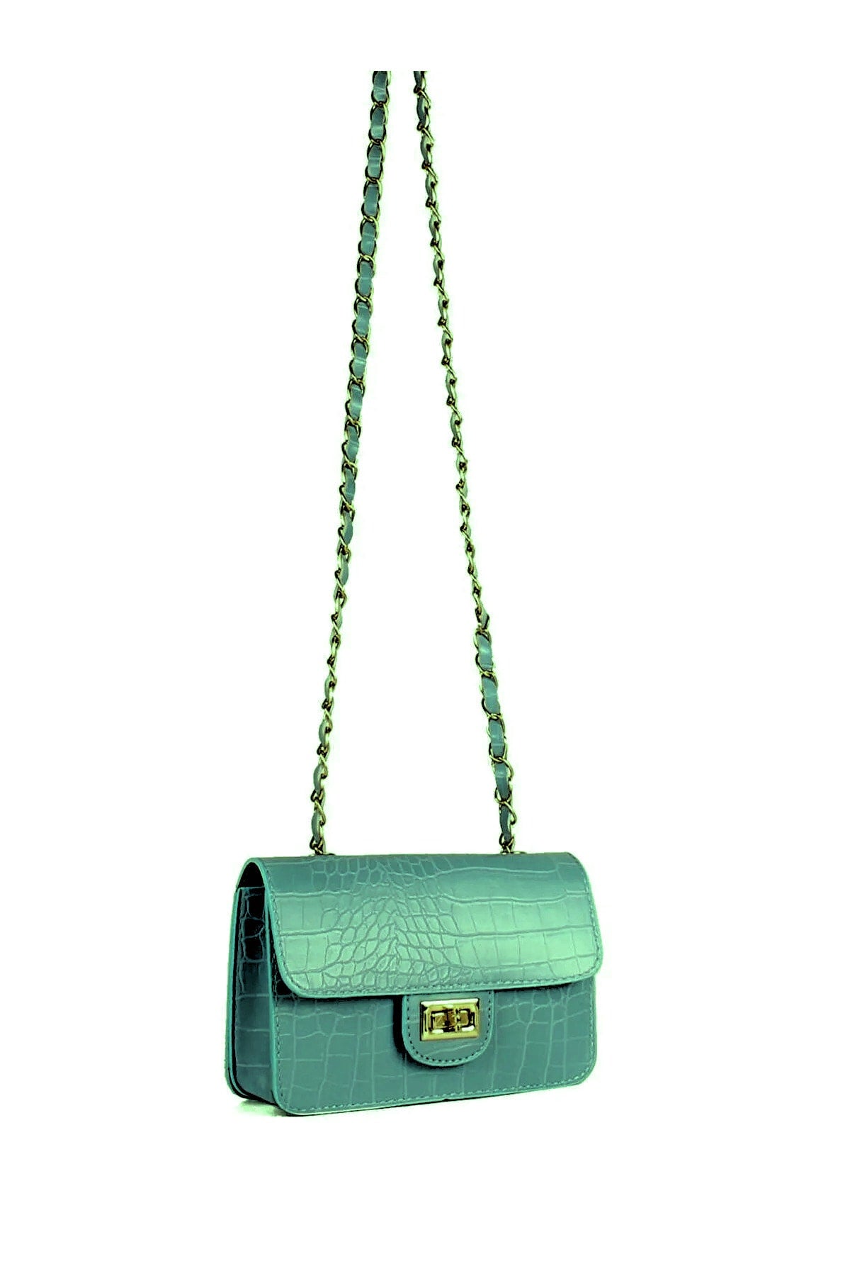 Women'S Crocodile Patterned Mini Shoulder Bag