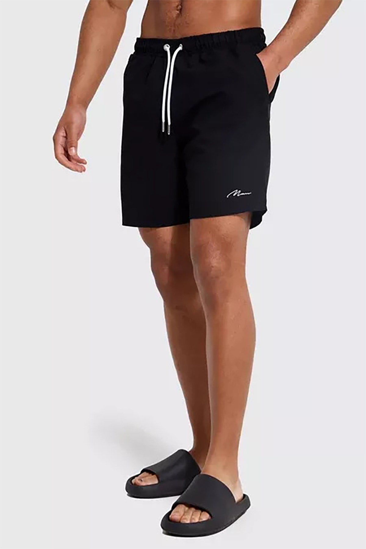 Lined Beach Shorts Black