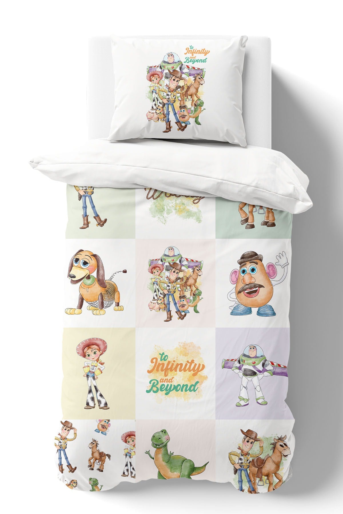 Organic Single Duvet Cover Set - Cartoon Series - Toy Story