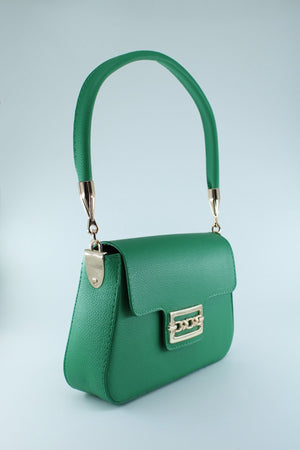 Women'S Textured Magnet Clamshell Lined Hand And Sleeve Bag
