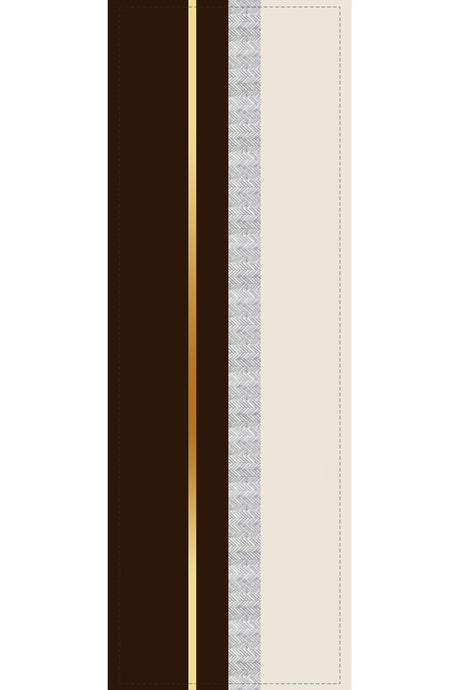 Brown Foal Feather Woven Premium Stain Resistant Fabric Table Cloth Runner 40x140cm Rnr483 - Swordslife