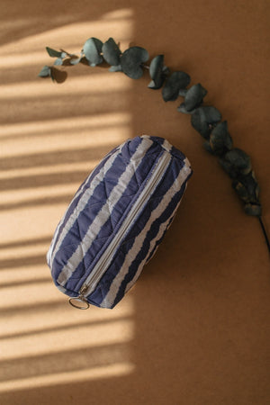 Atelier Babbi Mommy Baby Bag-100% Organic Cotton- Navy Blue