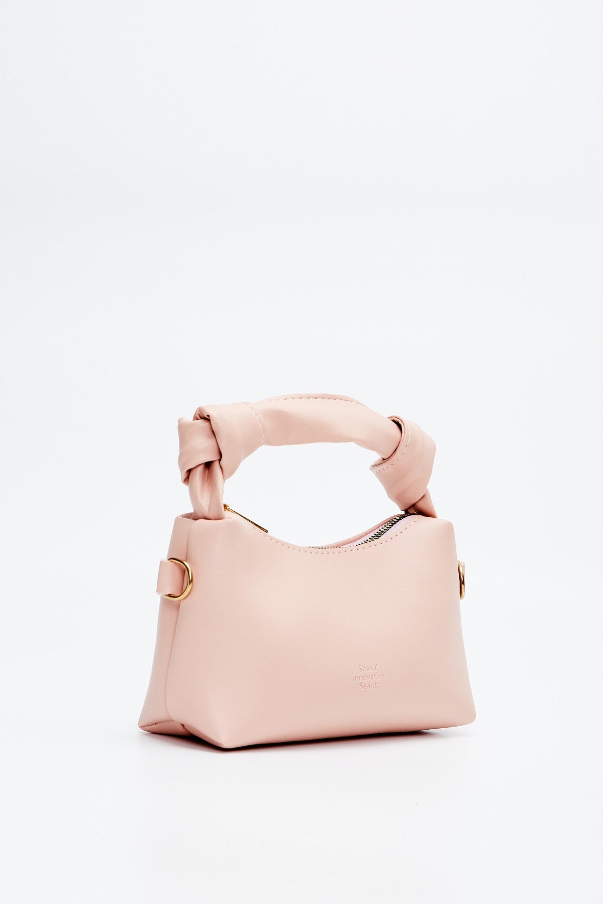 Powder Shk24 Soft Leather Knot Detailed Chain Strap Hand and Shoulder Bag L:14 E:22 W:8 cm