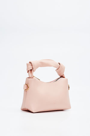 Powder Shk24 Soft Leather Knot Detailed Chain Strap Hand And Shoulder Bag L:14 E:22 W:8 Cm