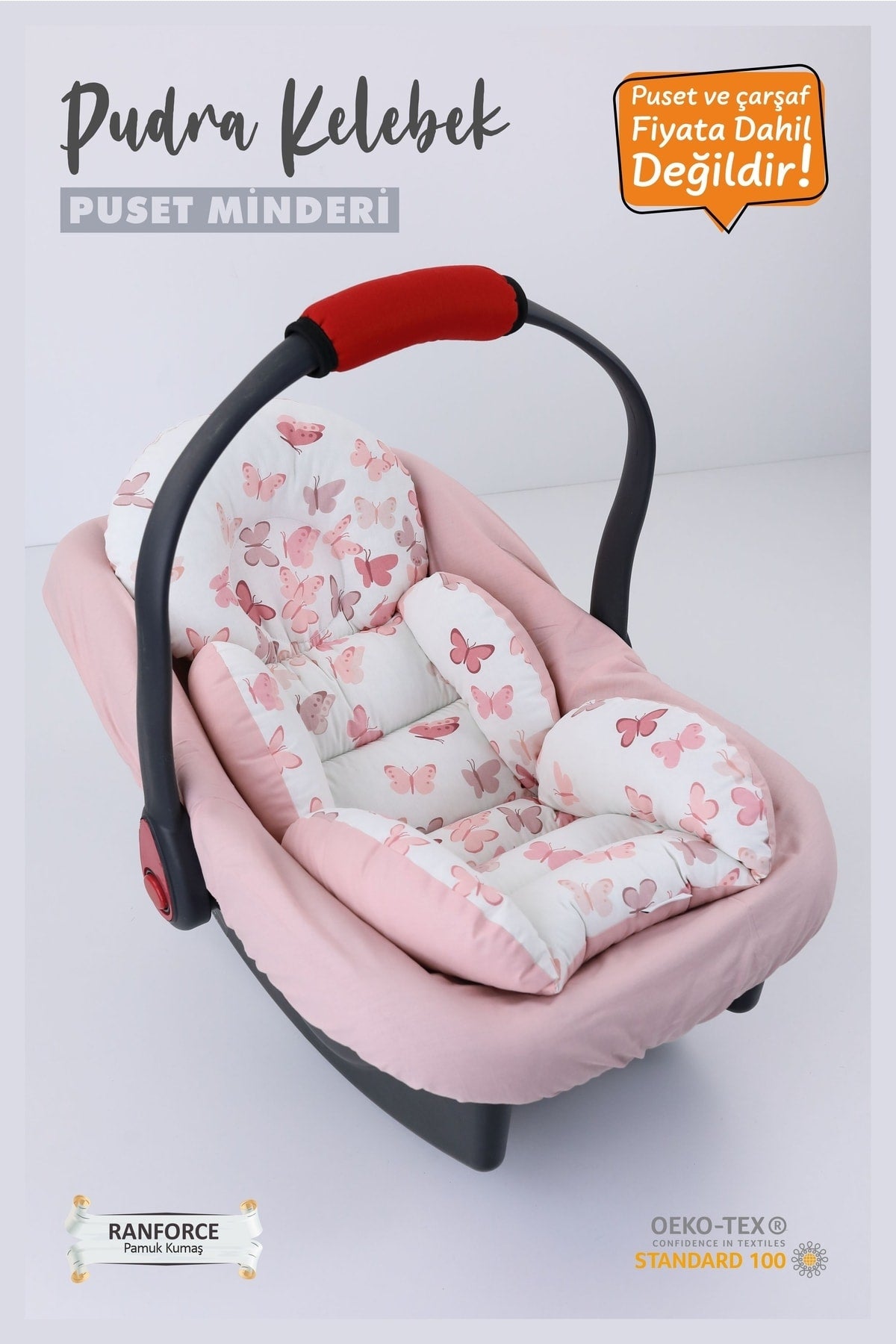 Orthopedic, Lumbar Supported Stroller Cushion, 100% Cotton Fabric