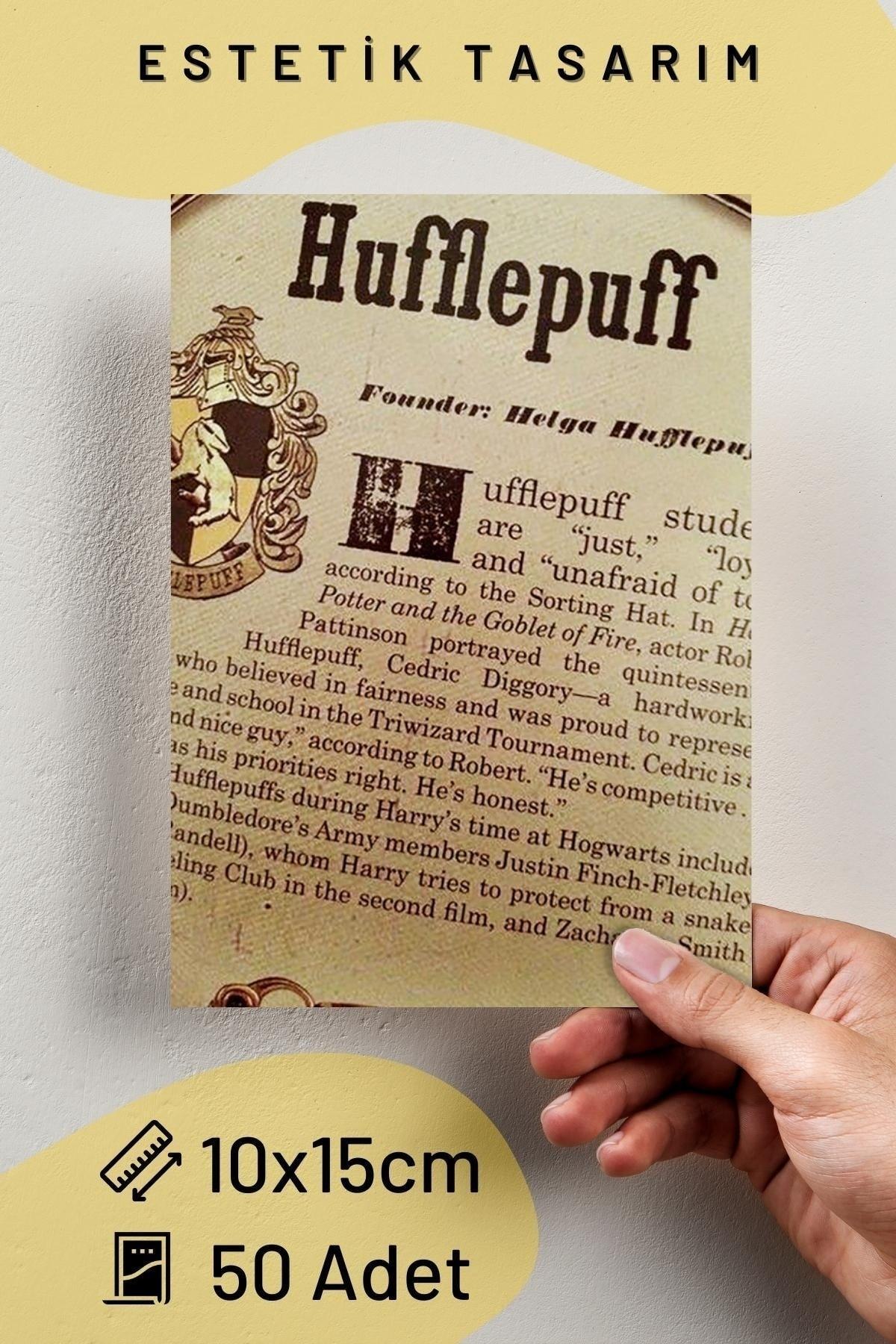 Harry Potter Poster Set Hufflepuff Building with Adhesive Back - 50 Pieces - 10cm*15cm Boxed Set - Swordslife