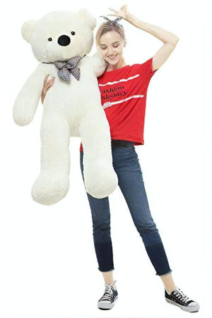 Kuki Toy 120Cm White Plush Bear