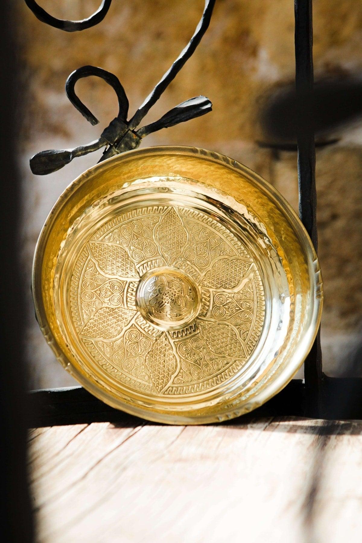 Yellow Copper Bath Bowl - Swordslife