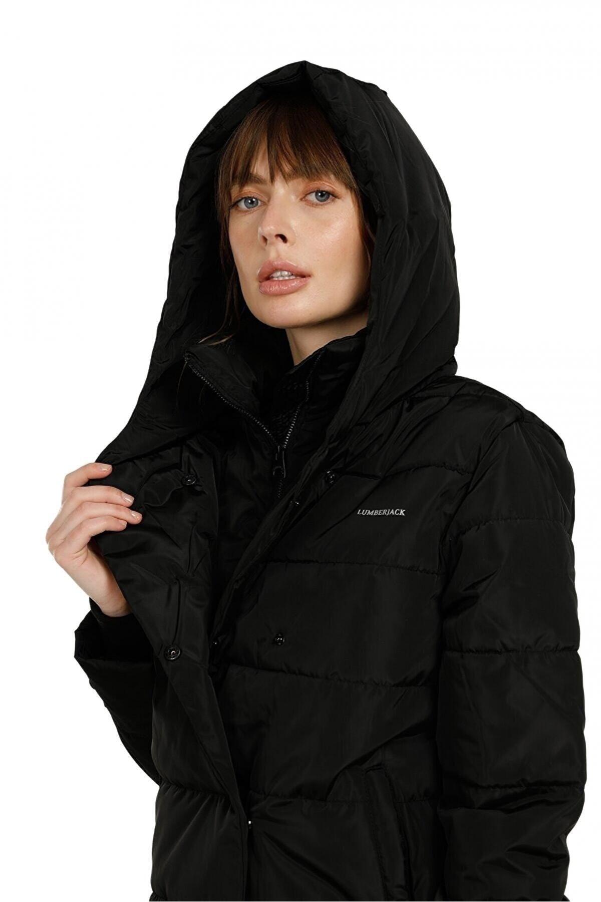 W-sn71 Karina Coat Waterproof Coat Black Women's Coat - Swordslife