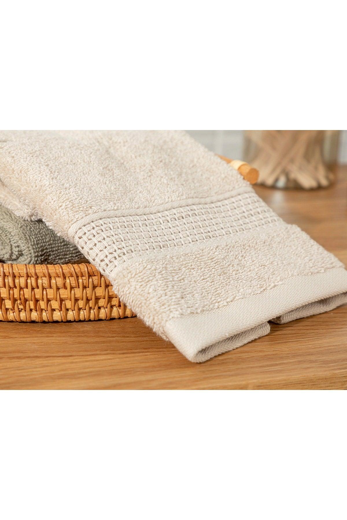 Deluxe Cotton Low Twist Hand Towel 30x50 Cm Beige - Swordslife