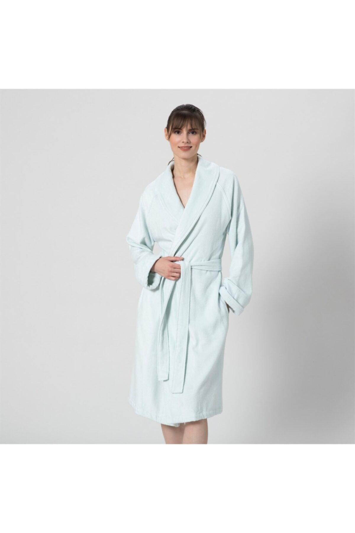 Solid Unisex Bathrobe Light Aqua - Swordslife