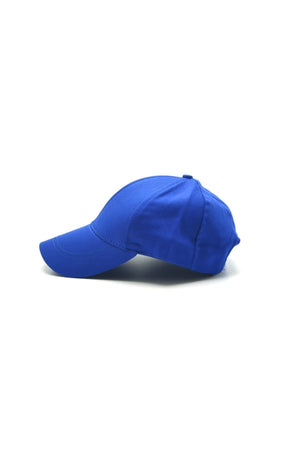 Adjustable Men'S-Women'S Plain Sports Hat With Velcro Back