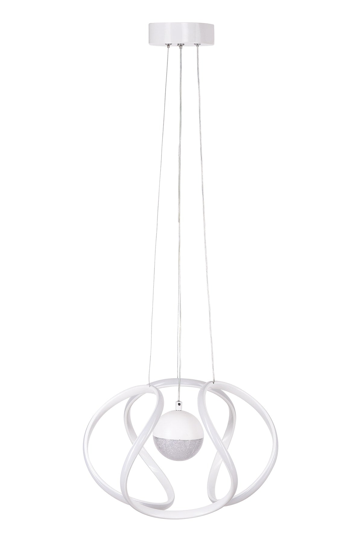 Bretzel Led Chandelier White