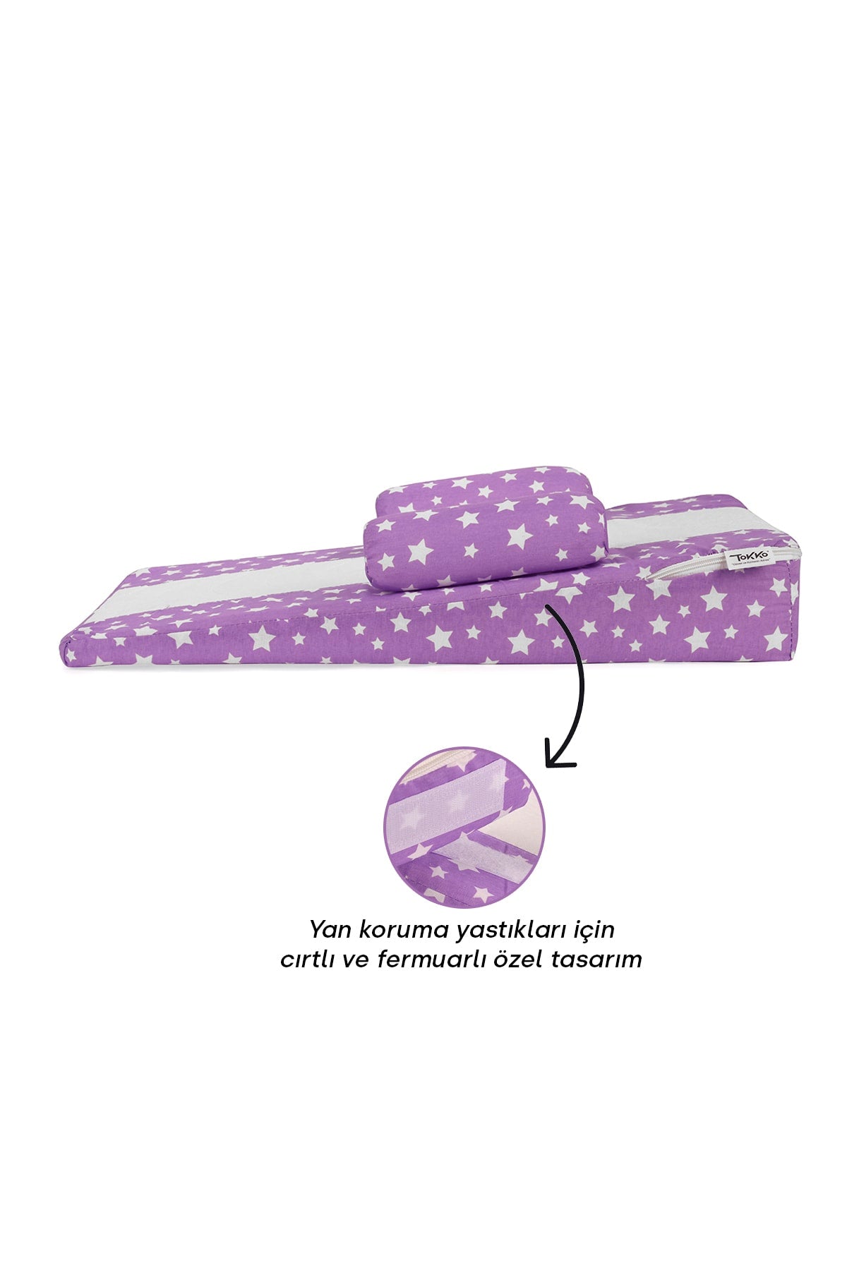 Multi-Functional Washable Cover Orthopedic Baby Reflux Mattress-Degassing Baby Reflux Pillow Lilac