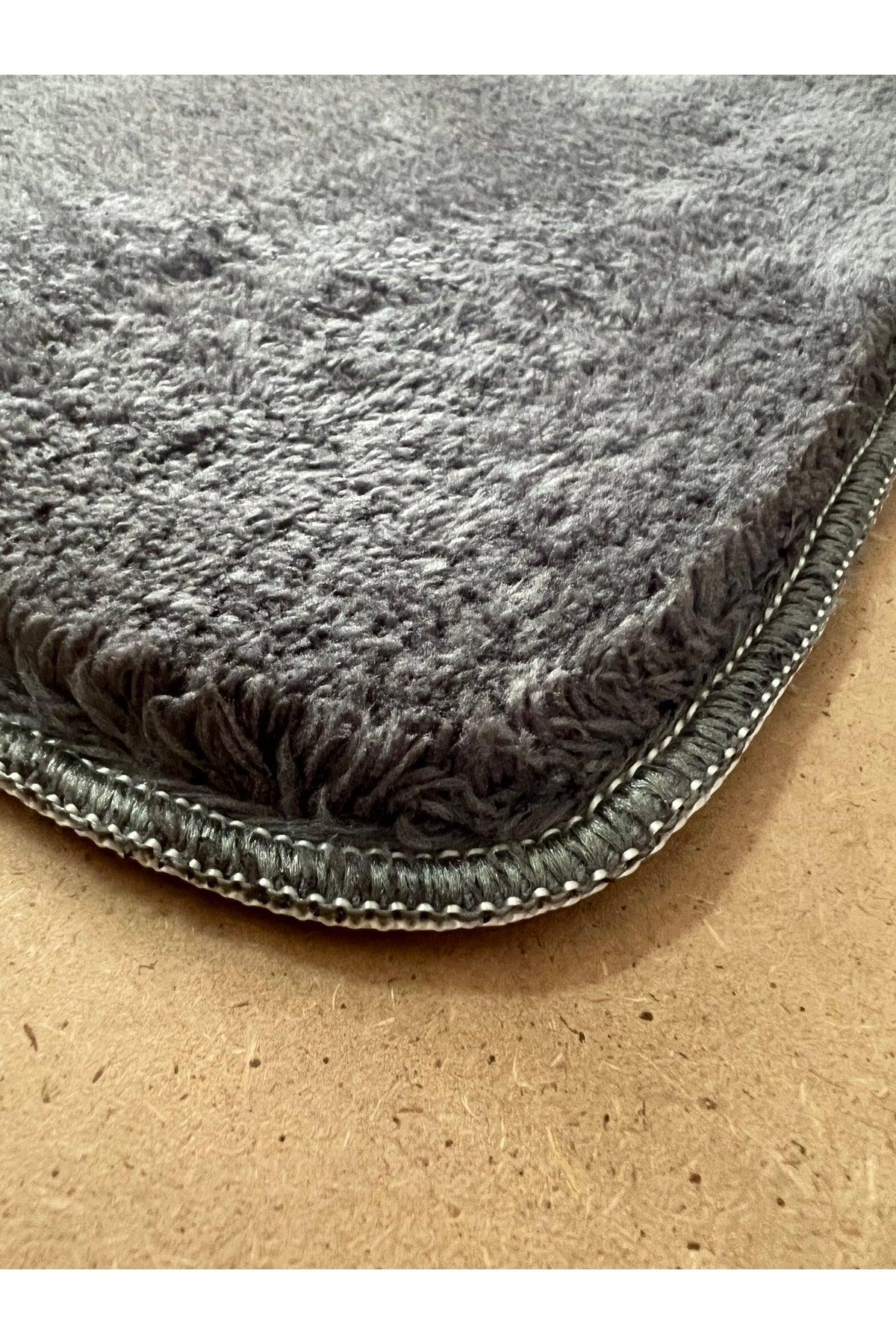 Bathroom Carpet Plush Post Carpet Closet Set Anthracite 60x100/60x60/40x60 Large - Swordslife