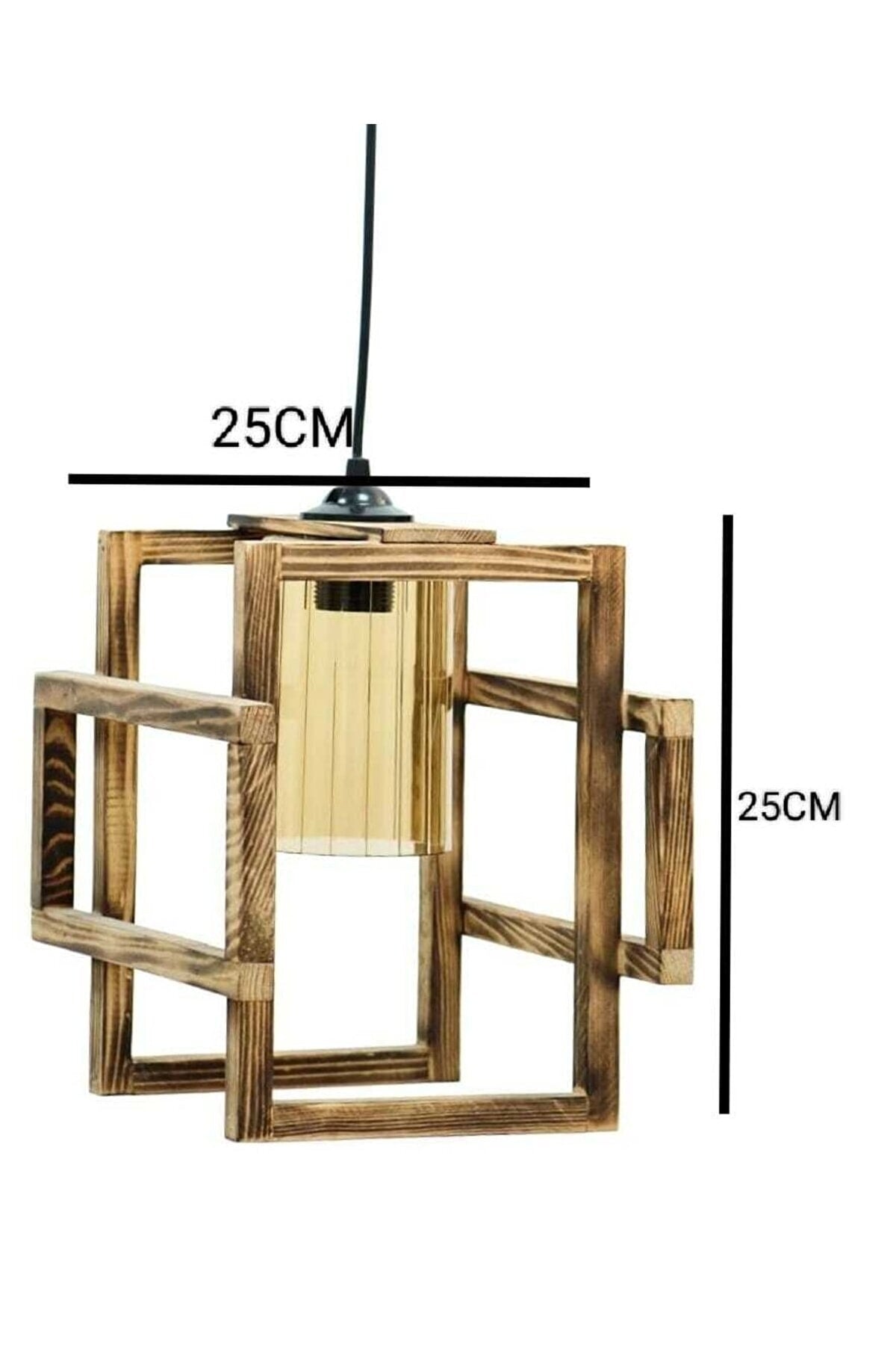 Fella Single Wooden Pendant Lamp Chandelier