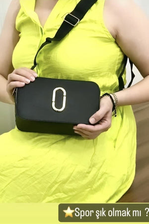 Women'S Canta Black Quality Sport Stylish Crossbody Two Compartment Pocket Shoulder Bag (Small Size)
