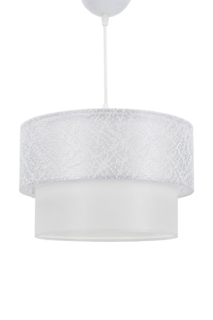 Cake Pendant Lamp Chandelier Lacy White