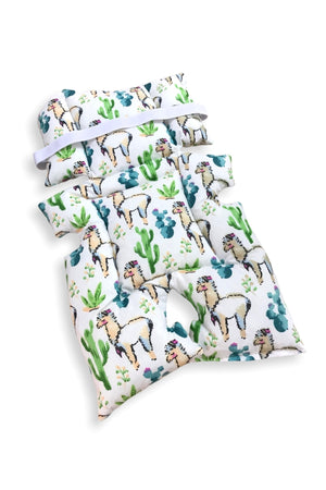 Baby Stroller And Car Seat Cushion Waist Supported Cactus Llama Pattern