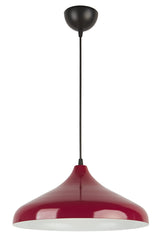 Nil Special Design Modern Decorative Cafe Kitchen Living Room White Pendant Lamp Single Chandelier in Burgundy