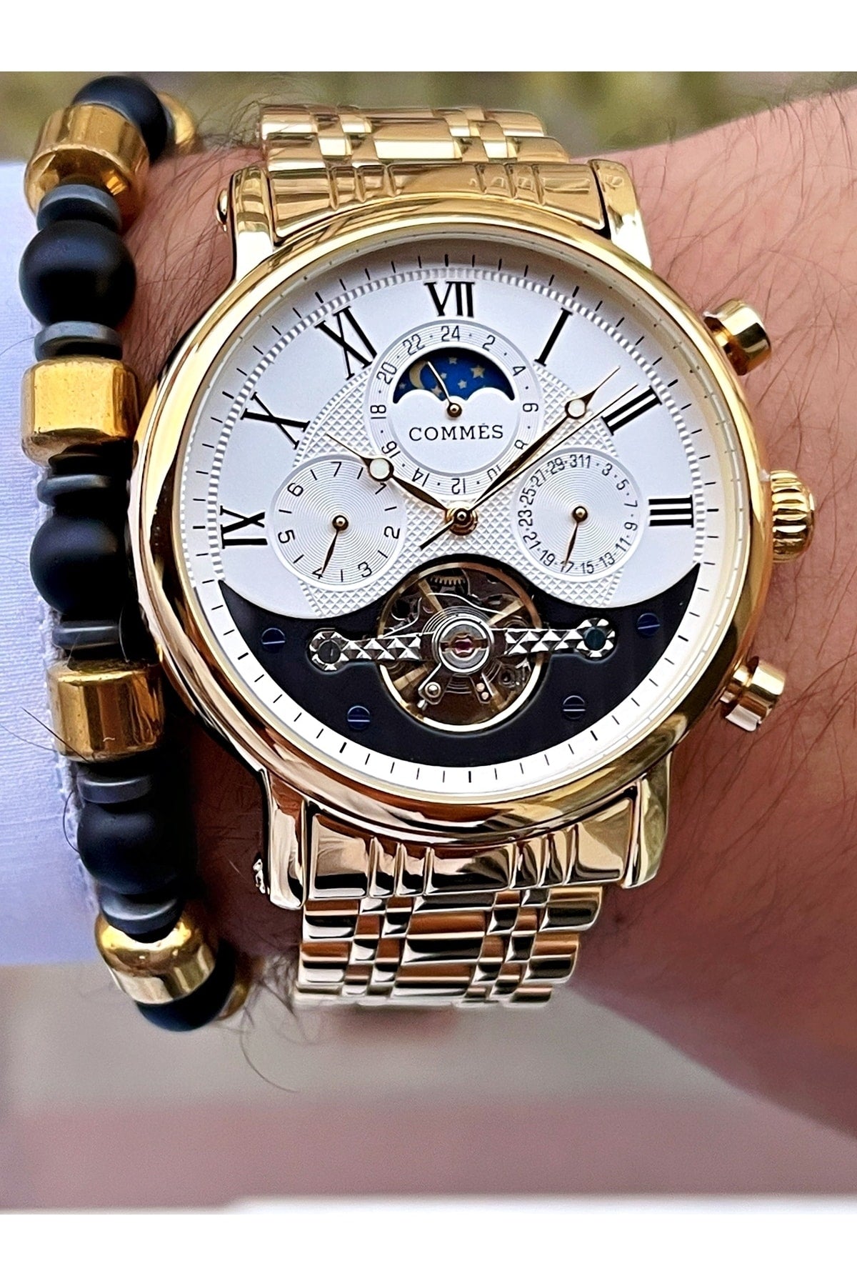 Time Automatic Movement Luxury Men'S Wristwatch