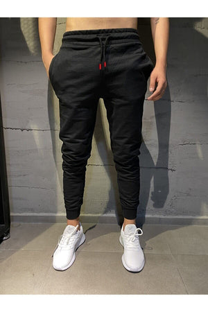 Men'S Black Summer Slim Fit Slim Fit Jogger Sweatpants