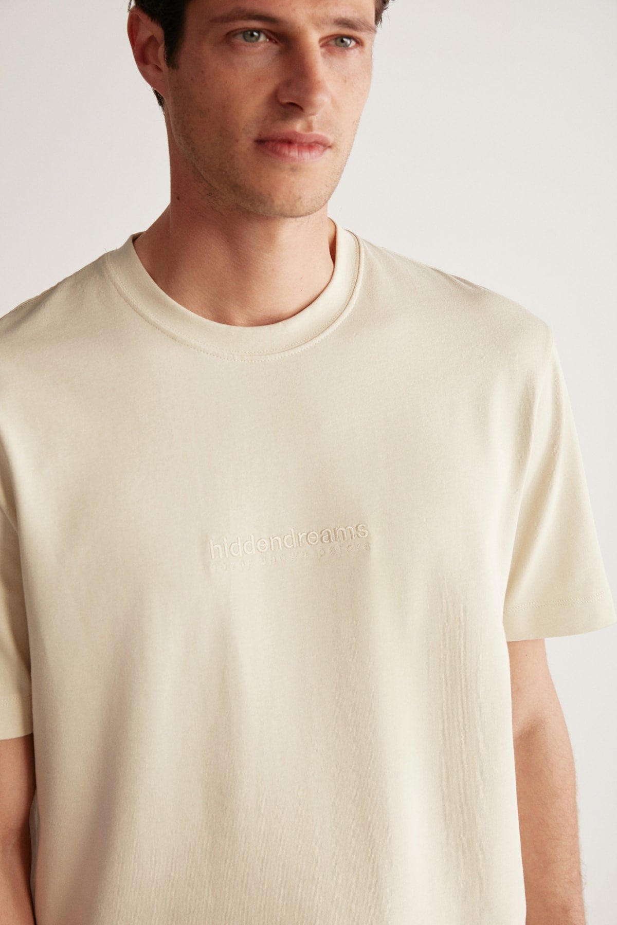 Taylor Oversize Beige T-shirt