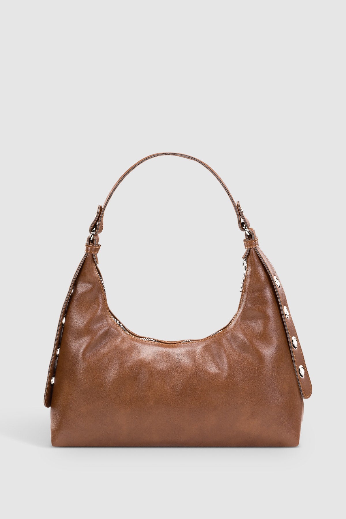 Women'S Brown Baguette Bag 205