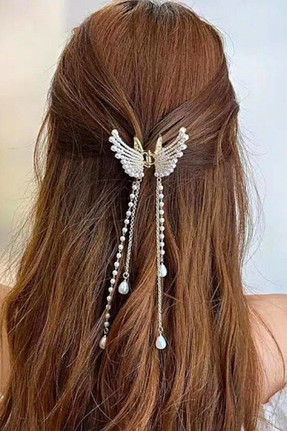 Full Pearl Chain Hanging Latch Buckle - Swordslife