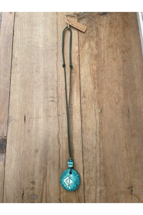 Ceramic Design Necklace, Bohemian Ethnic Style Necklace, Design Necklace, - Swordslife
