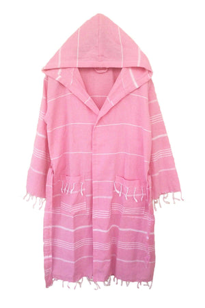 Sultan Hooded Peshtemal Bathrobe 100 Cotton Bath Sea Beach Bathrobe - Swordslife