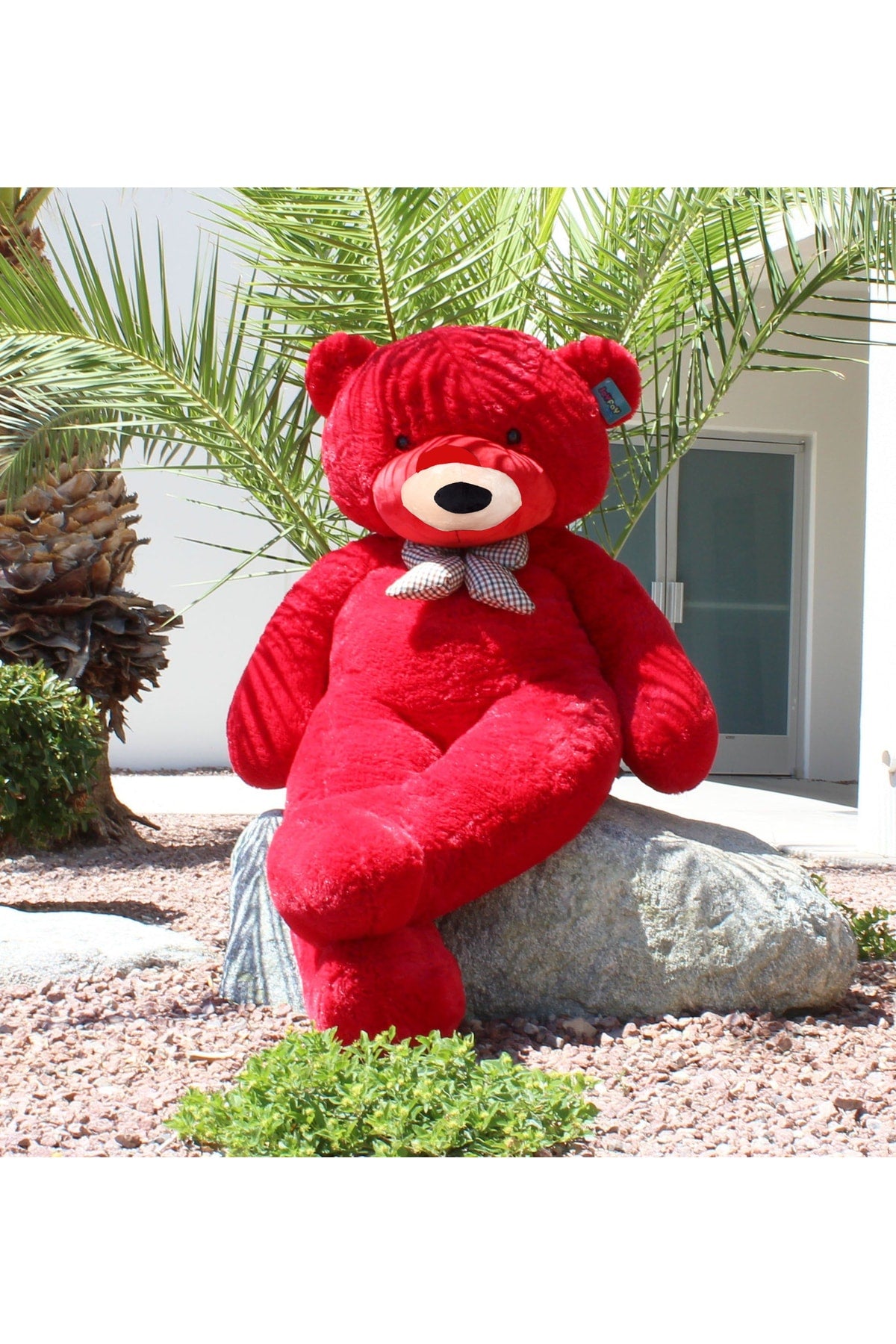 90 Cm Colorful Bowtie Plush Teddy Bear - 100% Local