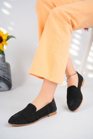Women'S Knitted Flat Shoes Women'S Shoes Casual Shoes Black