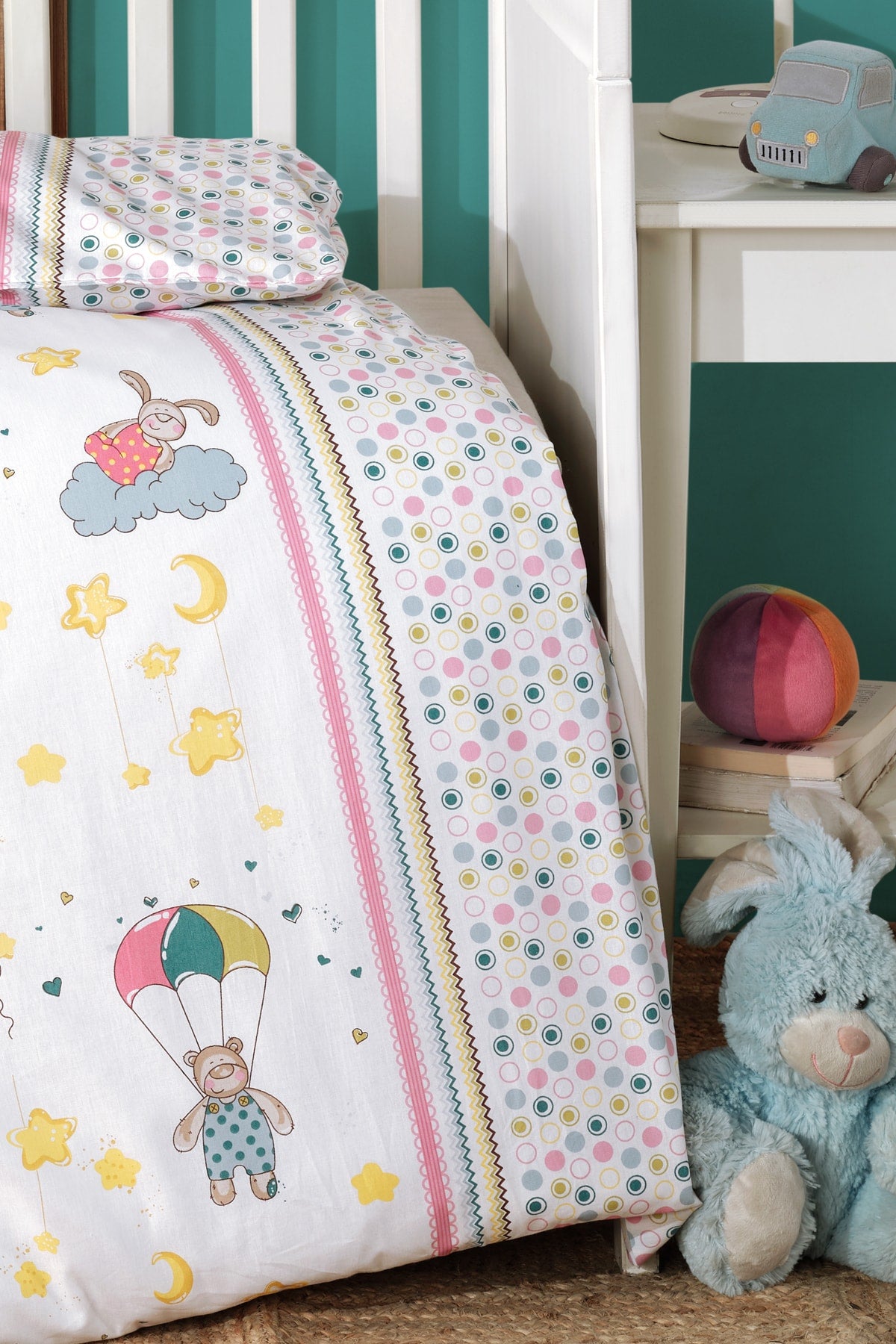 Bear 100% Cotton Baby Duvet Cover Set