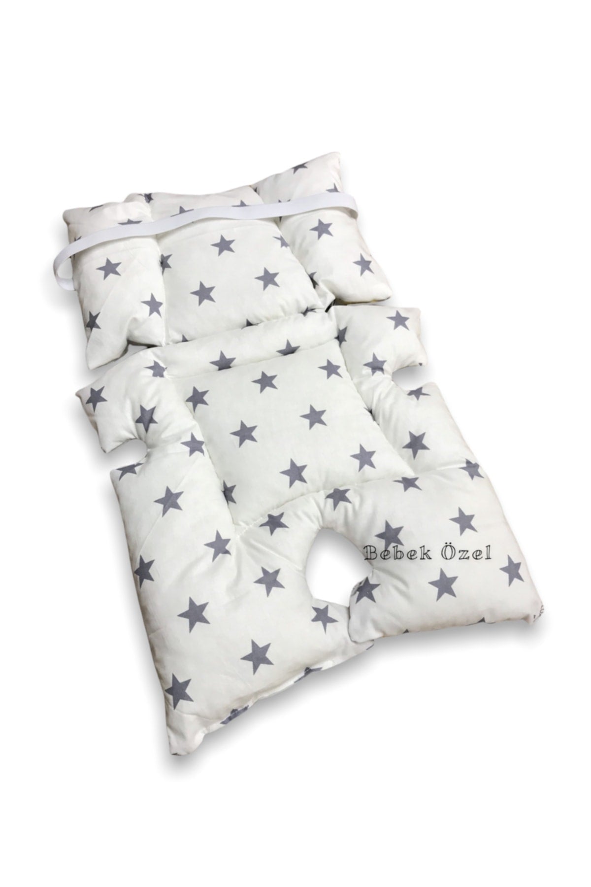 Baby Stroller And Baby Carriage Cushion With Waist Support Gray Yellow Big Star