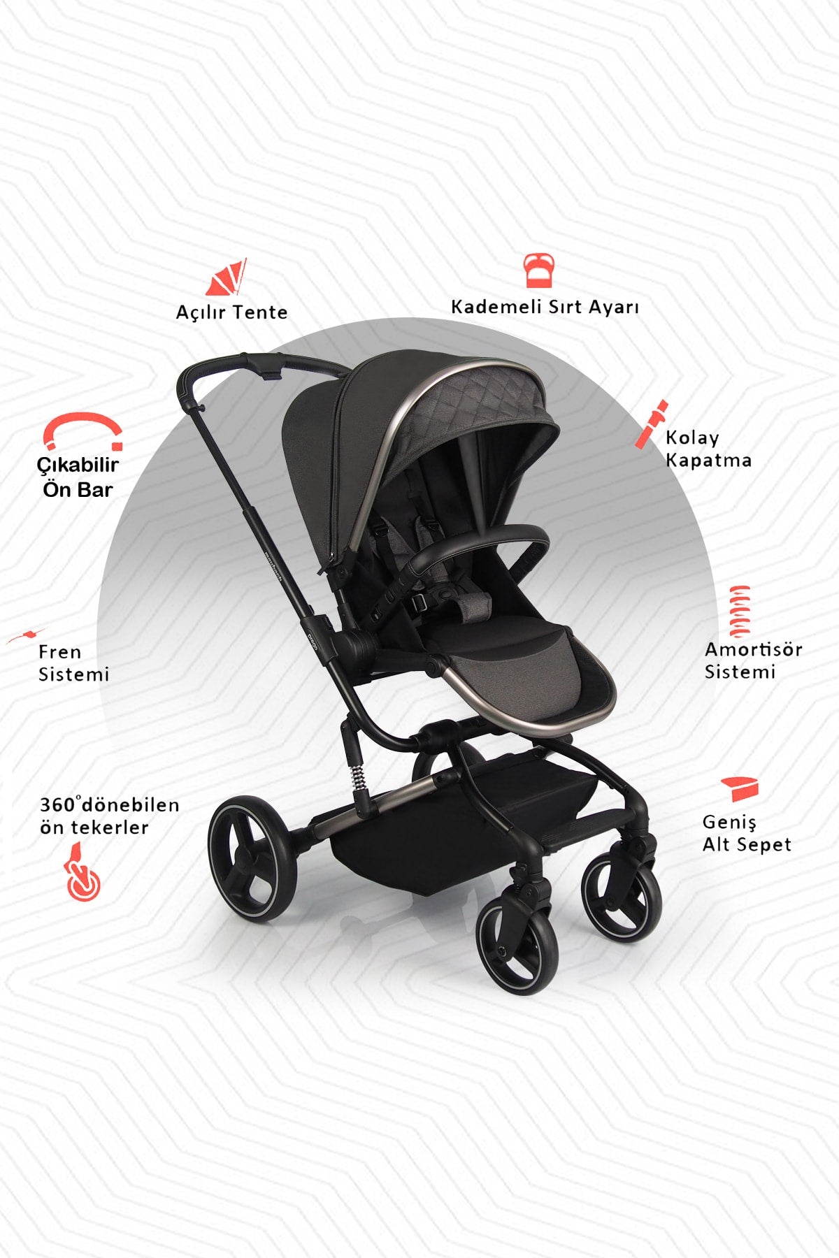 Maybach Travel Baby Stroller Playpen With Gift