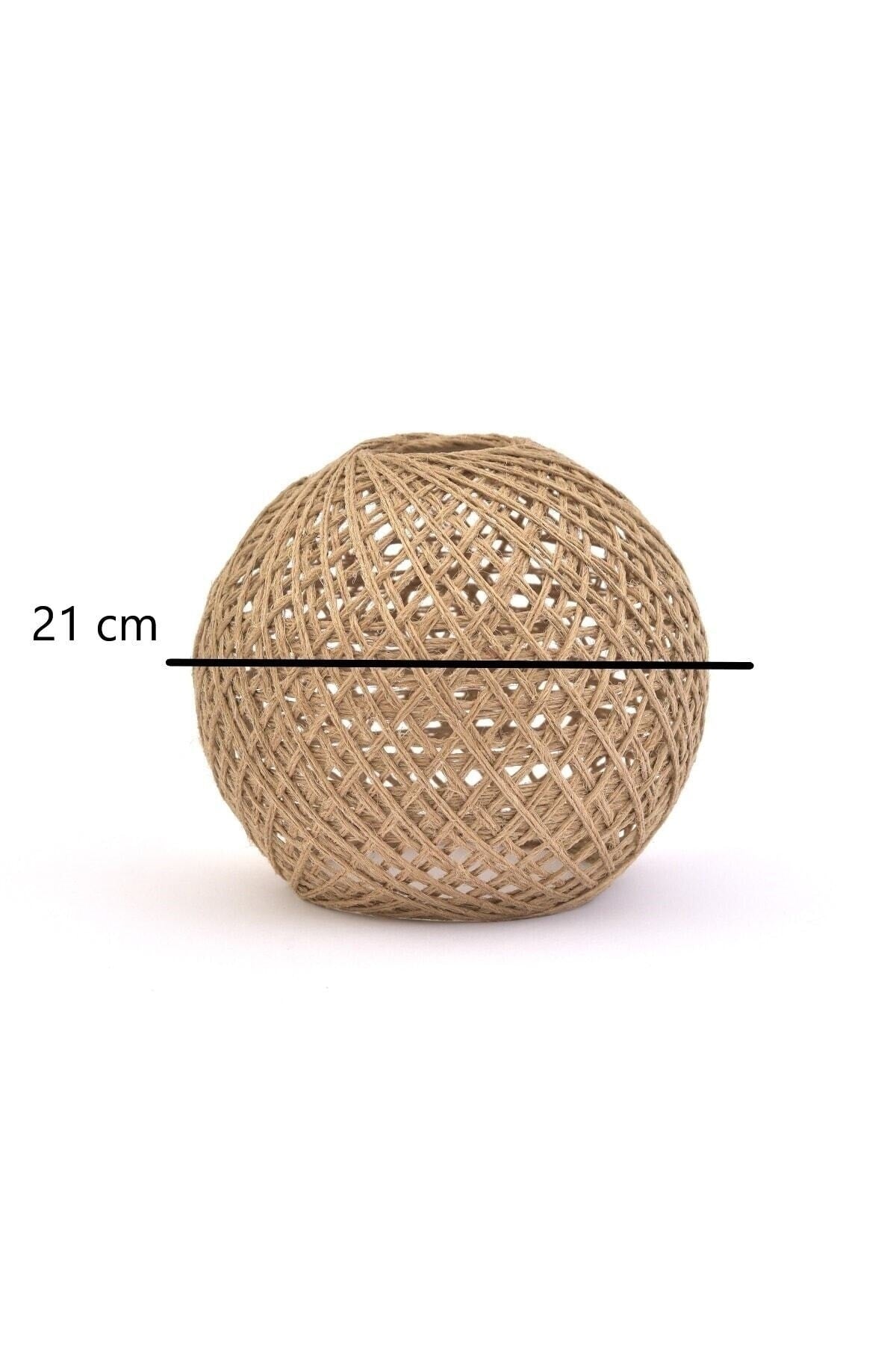 Wicker String Ball Pendant Lamp Natural Lighting Nl021 21 Cm