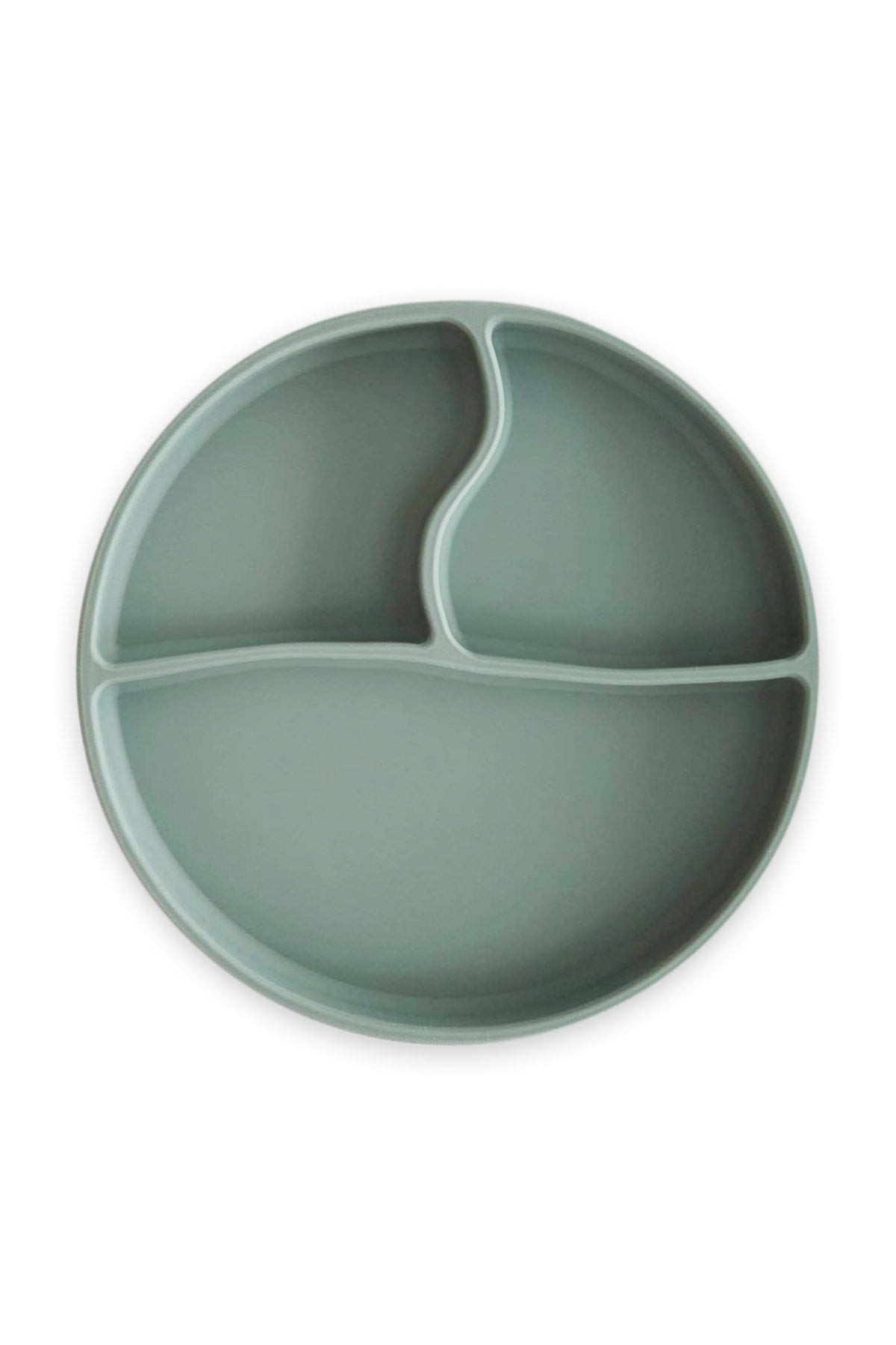 Vacuum Base Baby Silicone Food Plate - Silicone Plate Green