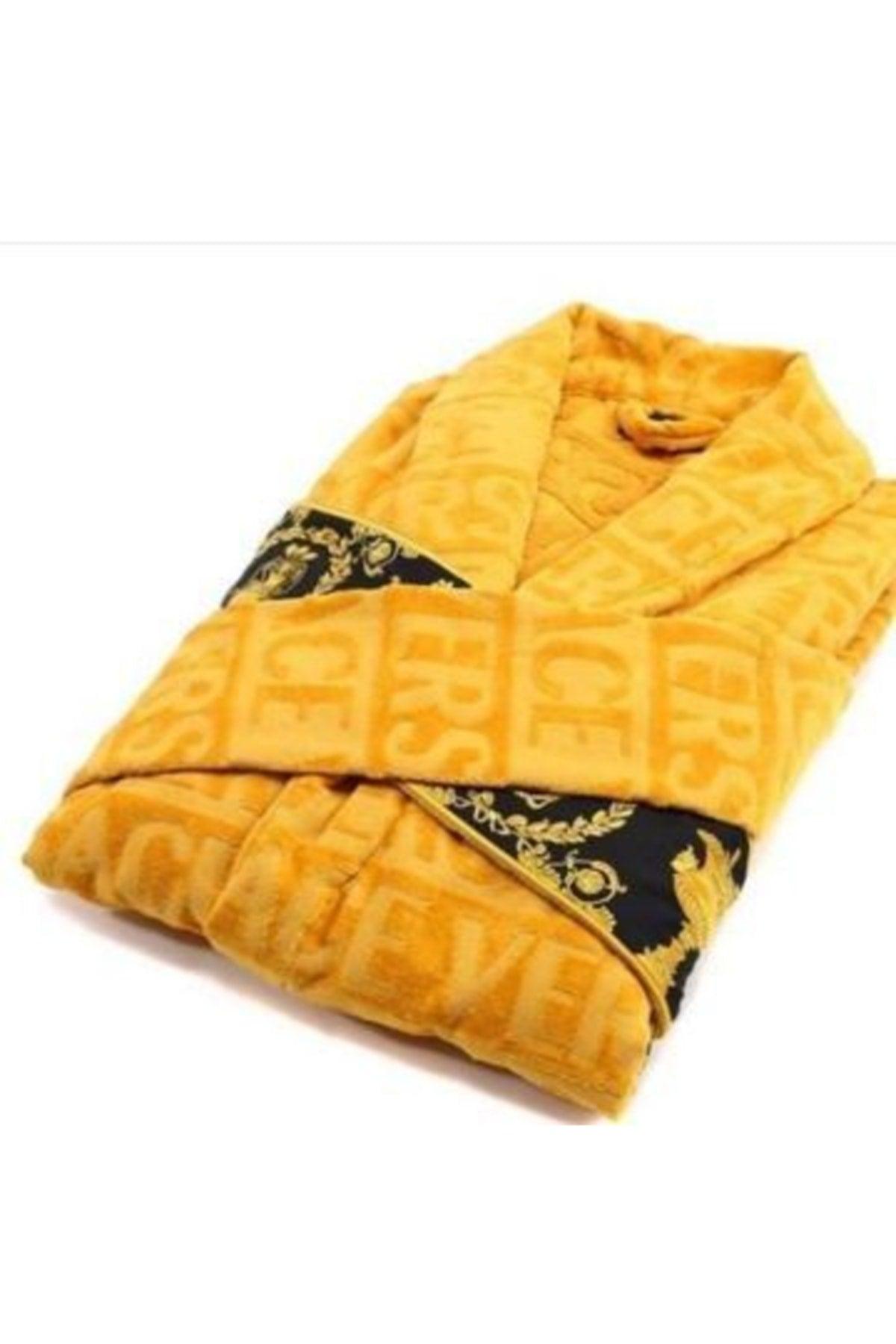 Versace Home Unisex Bathrobe Mustard - Swordslife