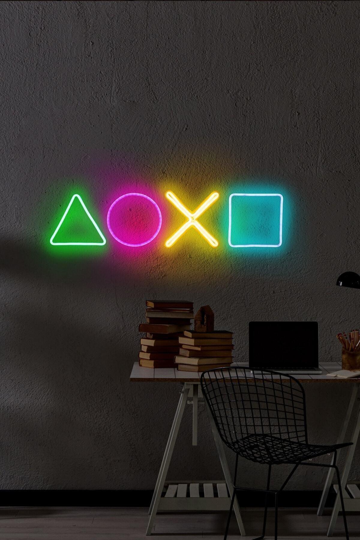 - Play Station - Led Decorative Wall Lighting Neon Graffiti Magic Led Messages -neongraph - Swordslife