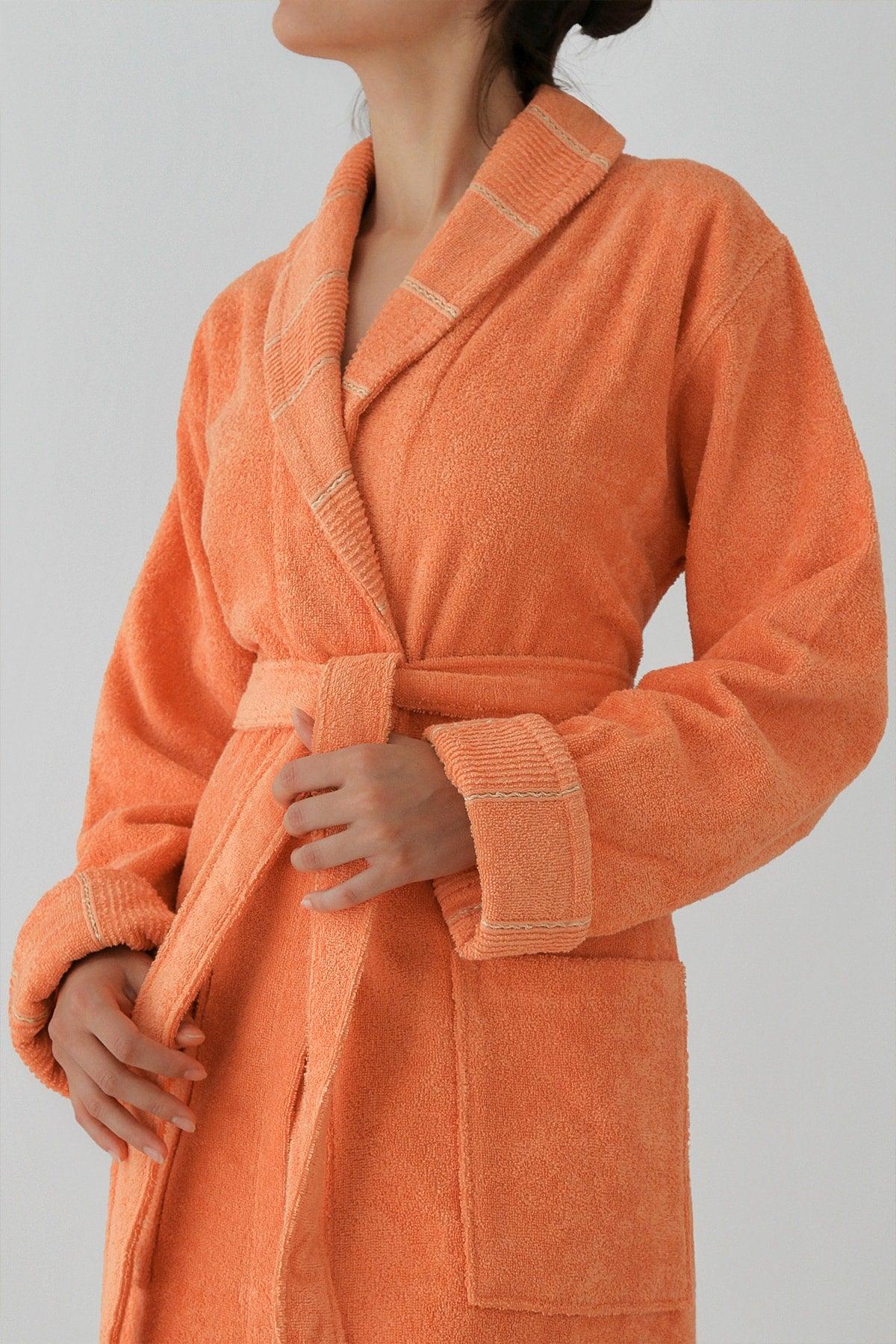 Carmine Robe Desert - Extra Soft, Modern And Special Design 100% Cotton Unisex Salvia Bathrobe - Swordslife